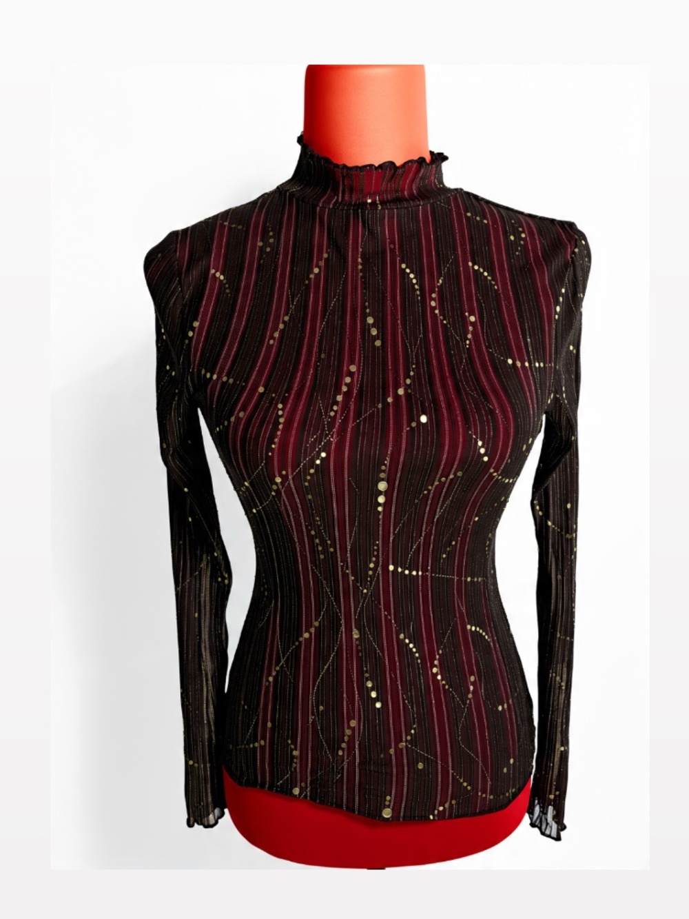 SHEIN Sparkly Sheer Top